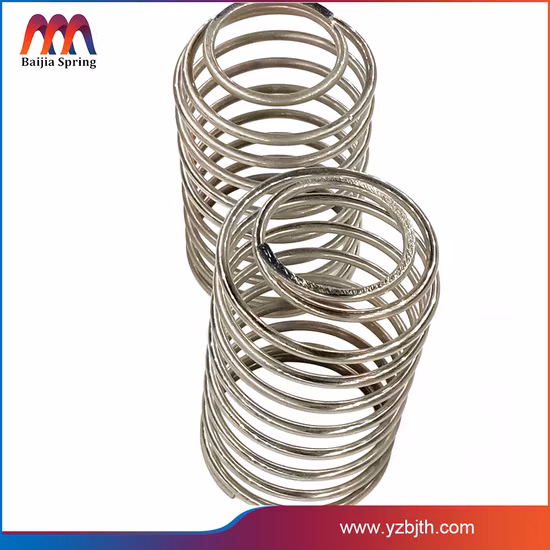 Molla di compressione a spirale per carichi pesanti in acciaio inossidabile resistente al calore a spirale elicoidale di grandi dimensioni del produttore personalizzato