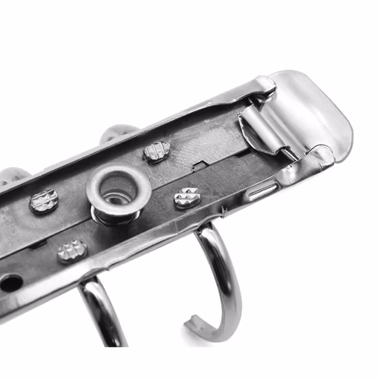 Clip per raccoglitore per cartelle con clip per fori in metallo galvanica hardware 6 Clip per rilegatura ad anelli