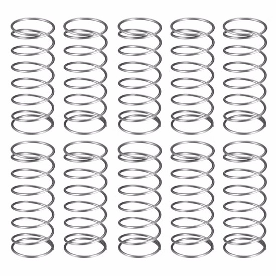 Molla di compressione Lunghezza libera Molla grigia nera